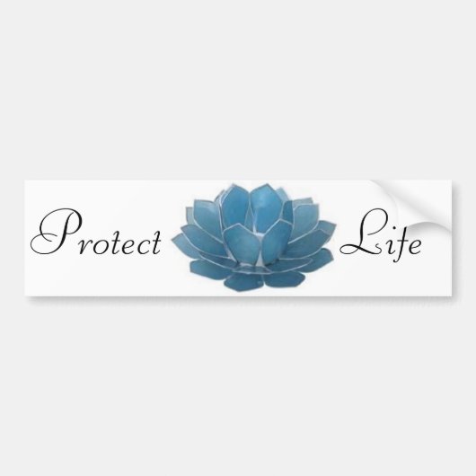 Lotusbloem Bumpersticker (Voorkant)