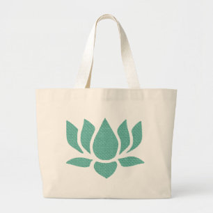 lotusbloem grote tote bag