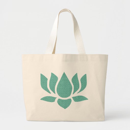 lotusbloem grote tote bag (Voorkant)