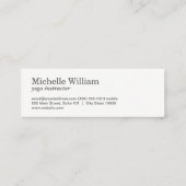 lotusbloem | Hand | Yoga Mini Visitekaartje (Achterkant)