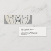 lotusbloem | Hand | yogahouding Mini Visitekaartje (Voorkant / Achterkant)