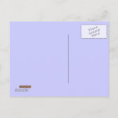 Lotusbloem (Henna) (Paars) Aankondigingskaart (Achterkant)