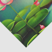 Lotusbloem in een vijver tissuepapier (Detail)