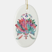 lotusbloem keramisch ornament (Rechts)