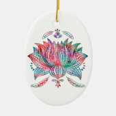 lotusbloem keramisch ornament (Voorkant)