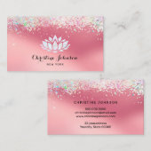 Lotusbloem logo visitekaartje (Voorkant / Achterkant)