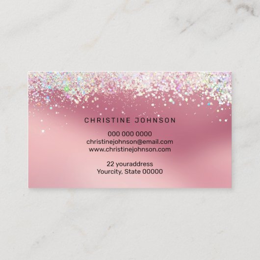 Lotusbloem logo visitekaartje (Achterkant)