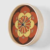 Lotusbloem Mandala, Bruin, Roest en Geel (Hoek)