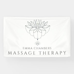 Lotusbloem Massagetherapeut Bedrijf Spandoek