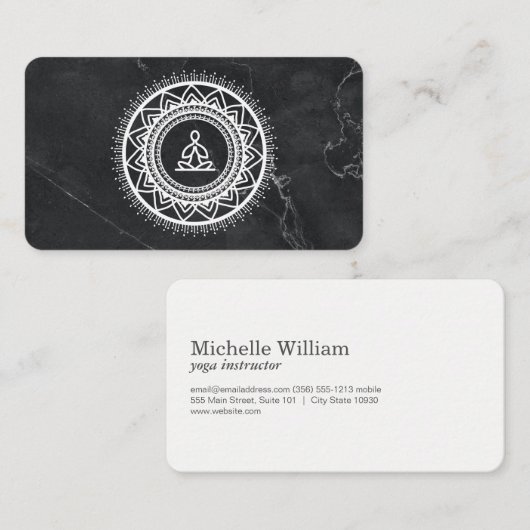 lotusbloem | Meditatie | Yoga Docent Visitekaartje (Voorkant / Achterkant)