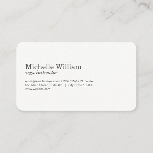 lotusbloem | Meditatie | Yoga Docent Visitekaartje (Achterkant)