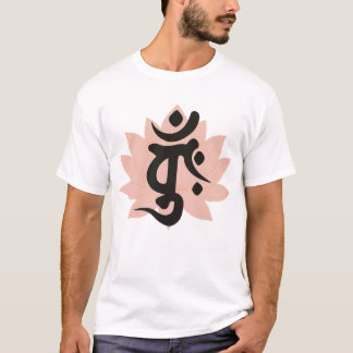 Lotusbloem met Dainichi Nyorai Bonji-symbool  T-shirt