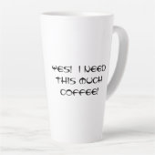 Lotusbloem met standlatten latte mok (Rechterhoek)