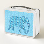 Lotusbloem olifant - turquoise (Achterkant)