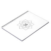 Lotusbloem Om Symbool Tekening Notitieboek (Linkerzijde)