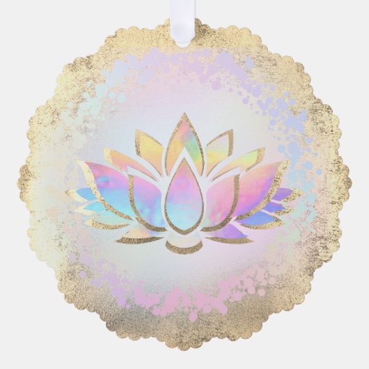 lotusbloem ornament kaart (Voorkant)