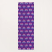 Lotusbloem paarse dubbelzijdig yogamat (Achterkant)