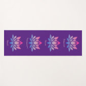 Lotusbloem paarse dubbelzijdig yogamat (Voorkant (horizontaal))