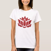 lotusbloem rood t-shirt (Voorkant)