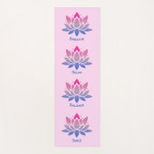 Lotusbloem roze dubbelzijdig yogamat (Voorkant)