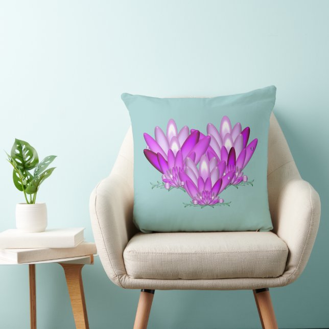 Lotusbloem roze  kussen (Stoel)