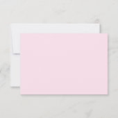 Lotusbloem RSVP (roze) Kaartje (Achterkant)