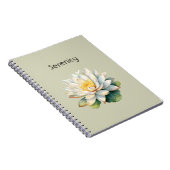 Lotusbloem Sereniteit Notitieboek (Rechterzijde)