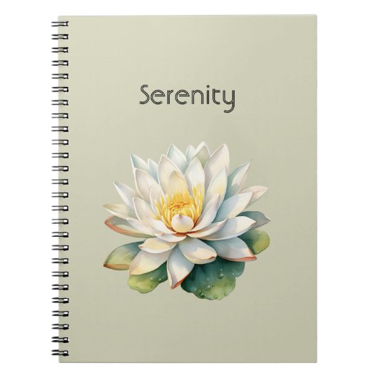 Lotusbloem Sereniteit Notitieboek (Voorkant)