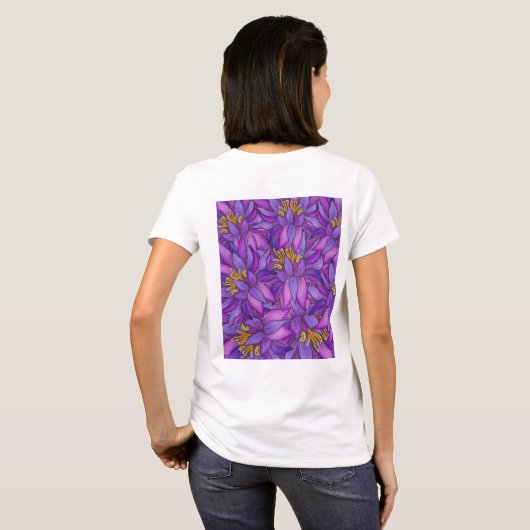  lotusbloem t-shirt (Achterkant volledig)