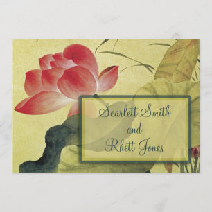 Lotusbloem Trouw Uitnodiging