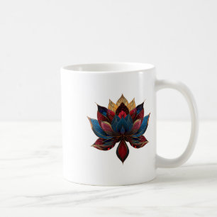 Lotusbloem Vintage Japans Zen-boeddhisme Yoga _4 Koffiemok