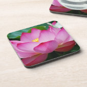 Lotusbloem & vlinder Plastic onderzetters (Linkerzijde)