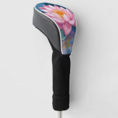 Lotusbloem Waterlelieblad Aquarel Golfheadcover (Schuin)