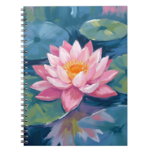 Lotusbloem Waterlelieblad Aquarel Notitieboek