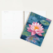 Lotusbloem Waterlelieblad Aquarel Planner (Display)