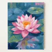 Lotusbloem Waterlelieblad Aquarel Planner (Achterkant)