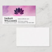 Lotusbloem | Waterverf Visitekaartje (Voorkant / Achterkant)