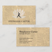 Lotusbloem | Yoga-instructrice Visitekaartje (Voorkant / Achterkant)