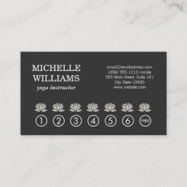 Lotusbloem / Yoga Meditatie Ponskaart Klantenkaartje