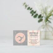 lotusbloem | Yoga Studio Logo Visitekaartje (Staand voorkant)