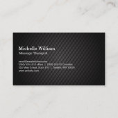 Lotusbloem | Zwarte Tegels Visitekaartje (Achterkant)