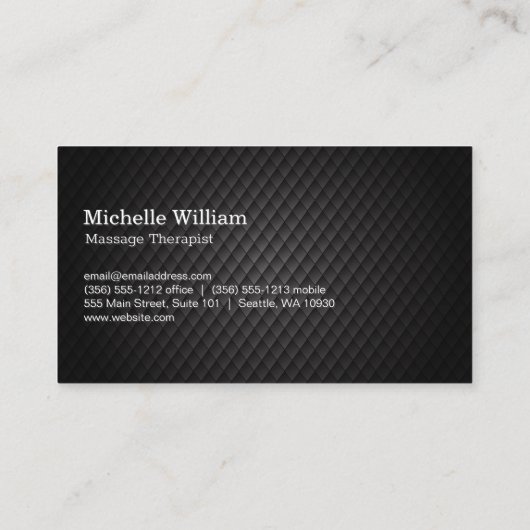 Lotusbloem | Zwarte Tegels Visitekaartje (Achterkant)