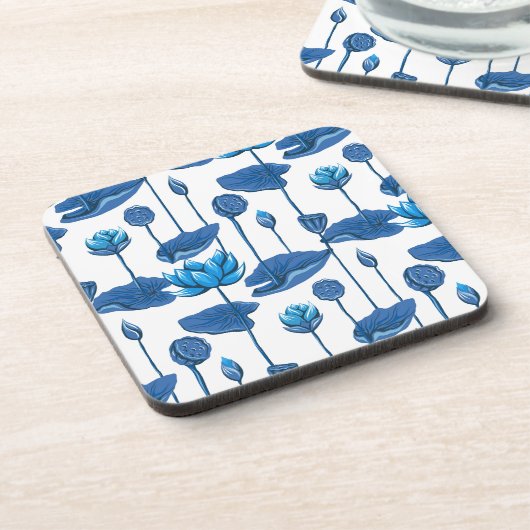 lotusbloemen bier onderzetter (Linkerzijde)