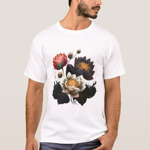 Lotusbloemen Boeddhisme Spiritueel Symbool Yoga Na T-shirt