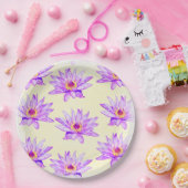 lotusbloemen crèche papieren bordje (Feest)