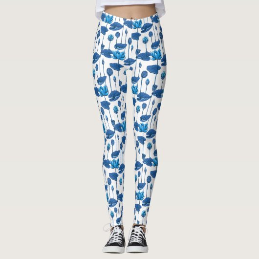 lotusbloemen leggings (Voorkant)