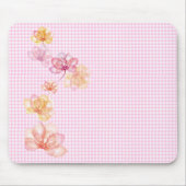 lotusbloemen op gingham muismat (Voorkant)