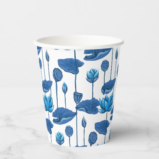 lotusbloemen papieren bekers (Voorkant)