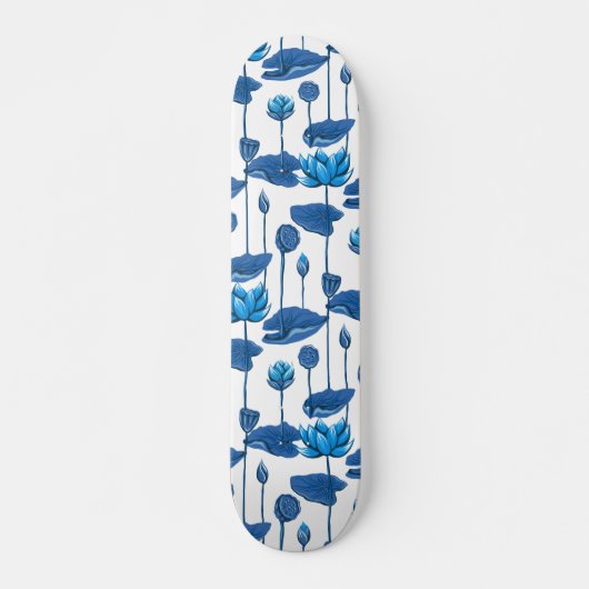 lotusbloemen persoonlijk skateboard (Voorkant)