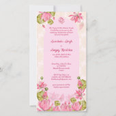 Lotusbloemen schattig bruidspaar Indische bruiloft (Achterkant)